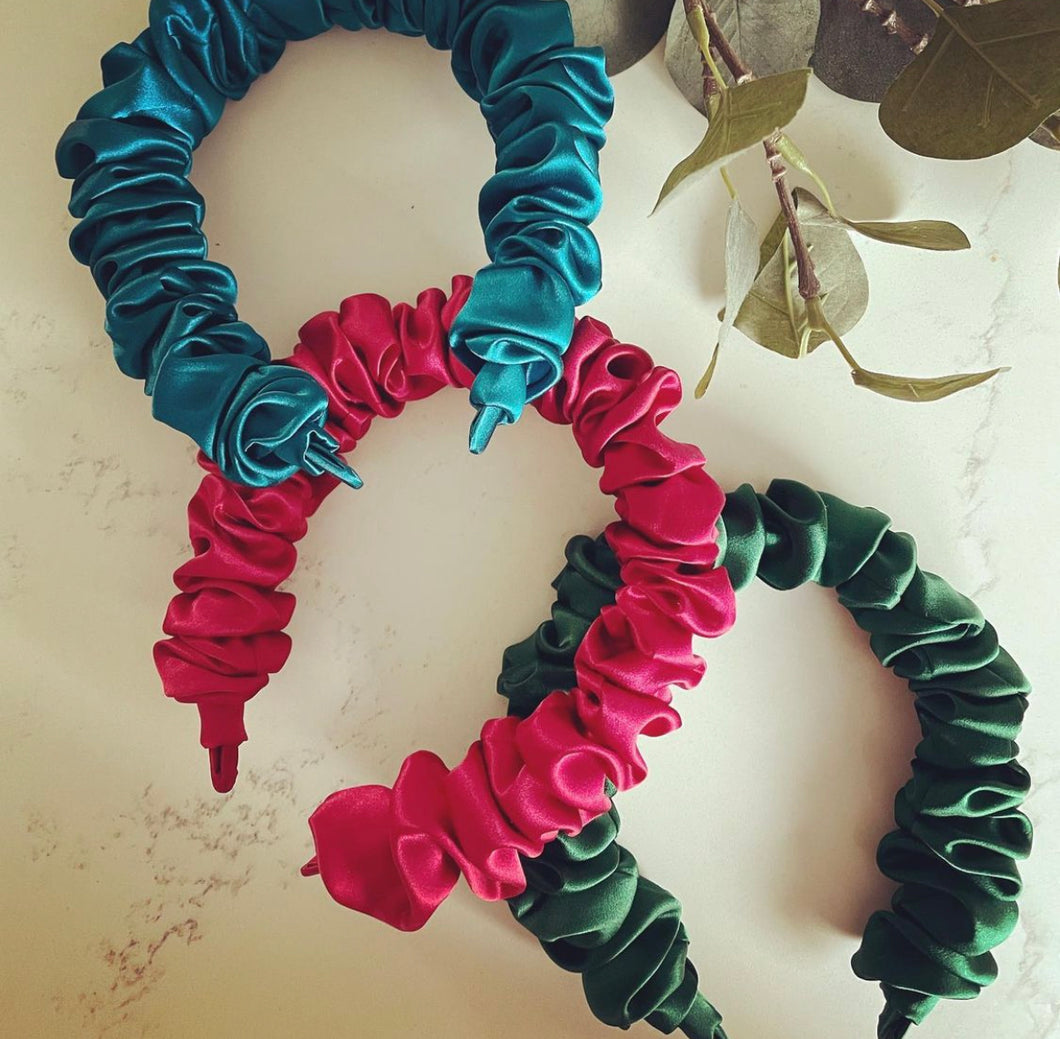 Pure Silk Ruched Hairband